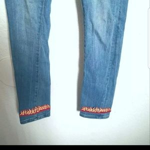 Ankle flame jeans